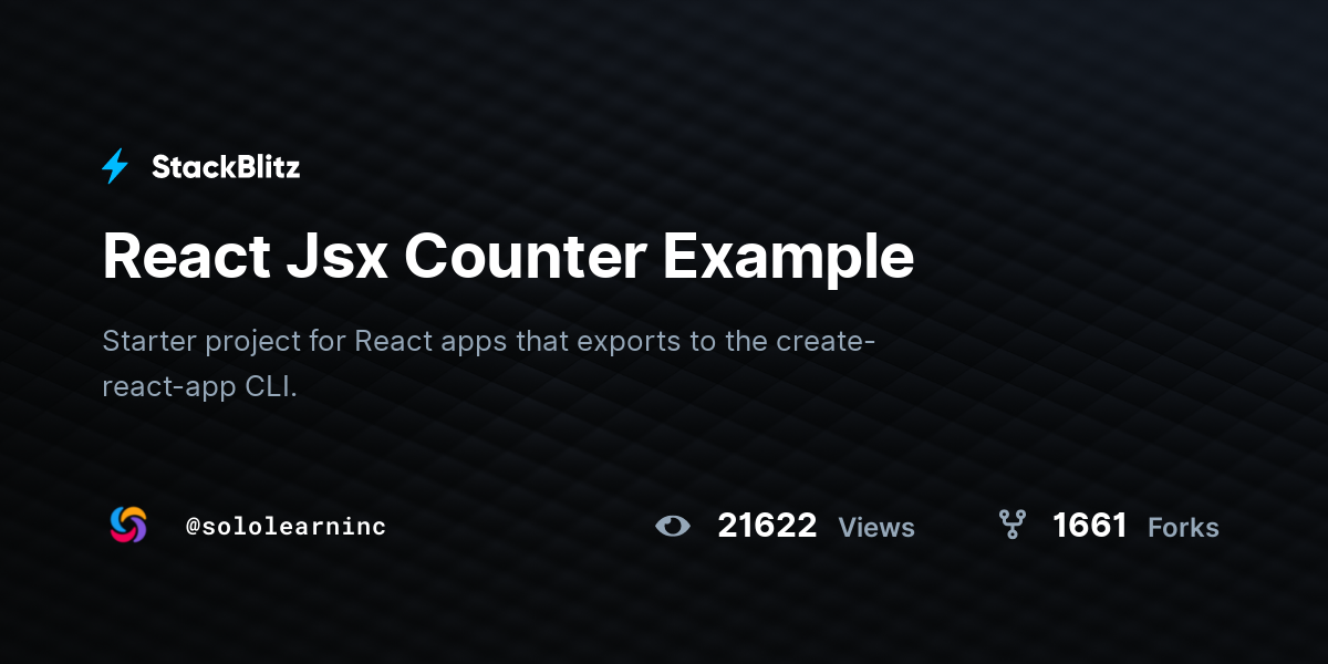 react-jsx-counter-example-stackblitz