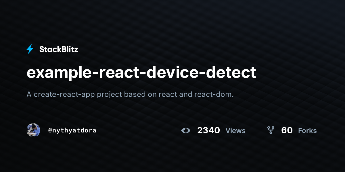 example-react-device-detect - StackBlitz