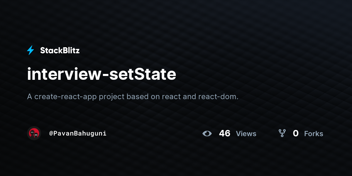 interview-setState - StackBlitz