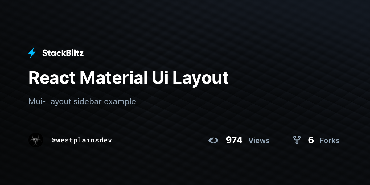 react-material-ui-layout-stackblitz