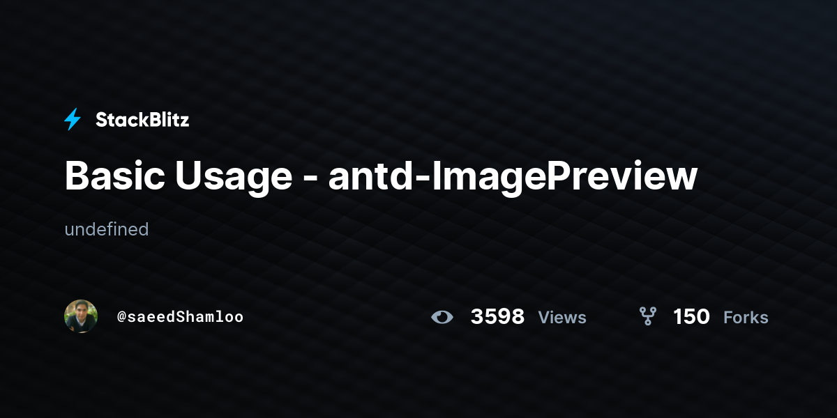 Basic Usage - antd-ImagePreview - StackBlitz