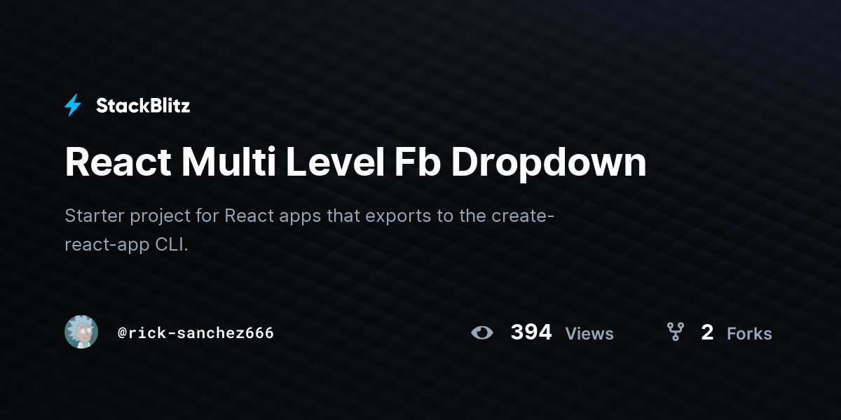 react-multi-level-fb-dropdown-stackblitz