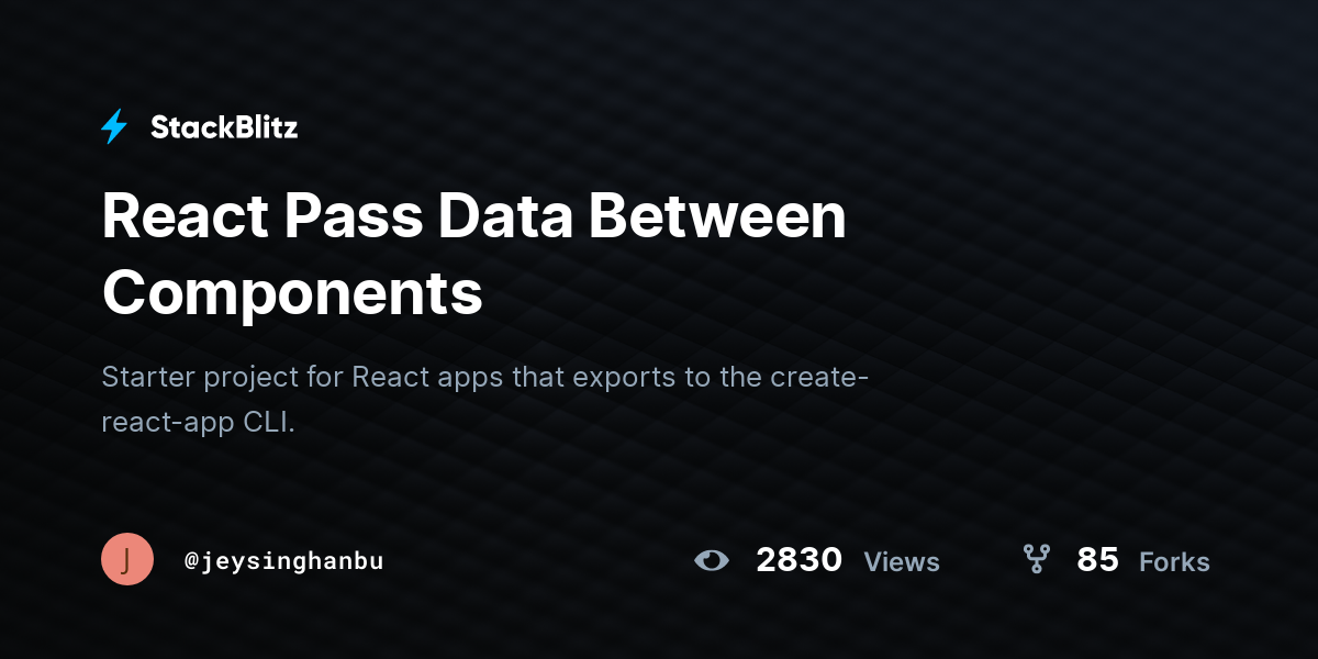 react-pass-data-between-components-stackblitz