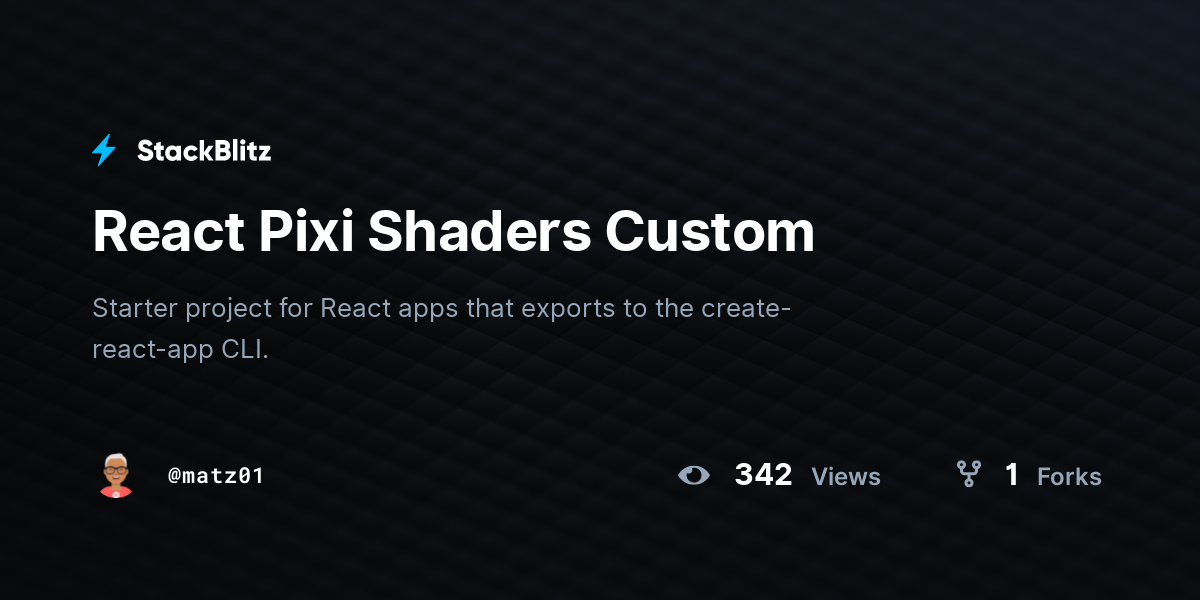 React Pixi Shaders Custom - StackBlitz