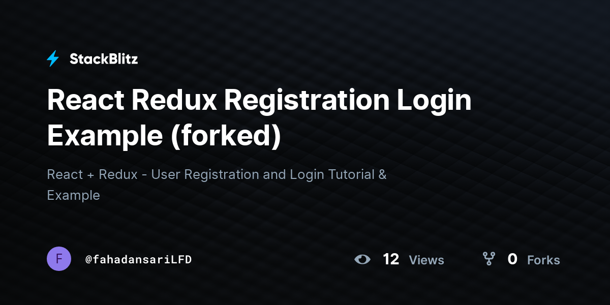 react-redux-registration-login-example-forked-stackblitz