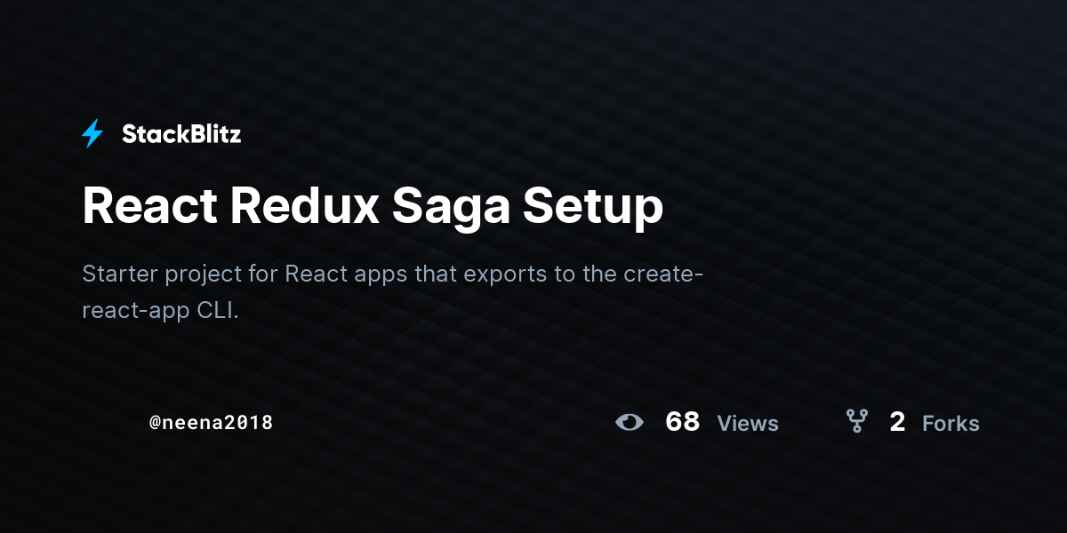 react-redux-saga-setup-stackblitz