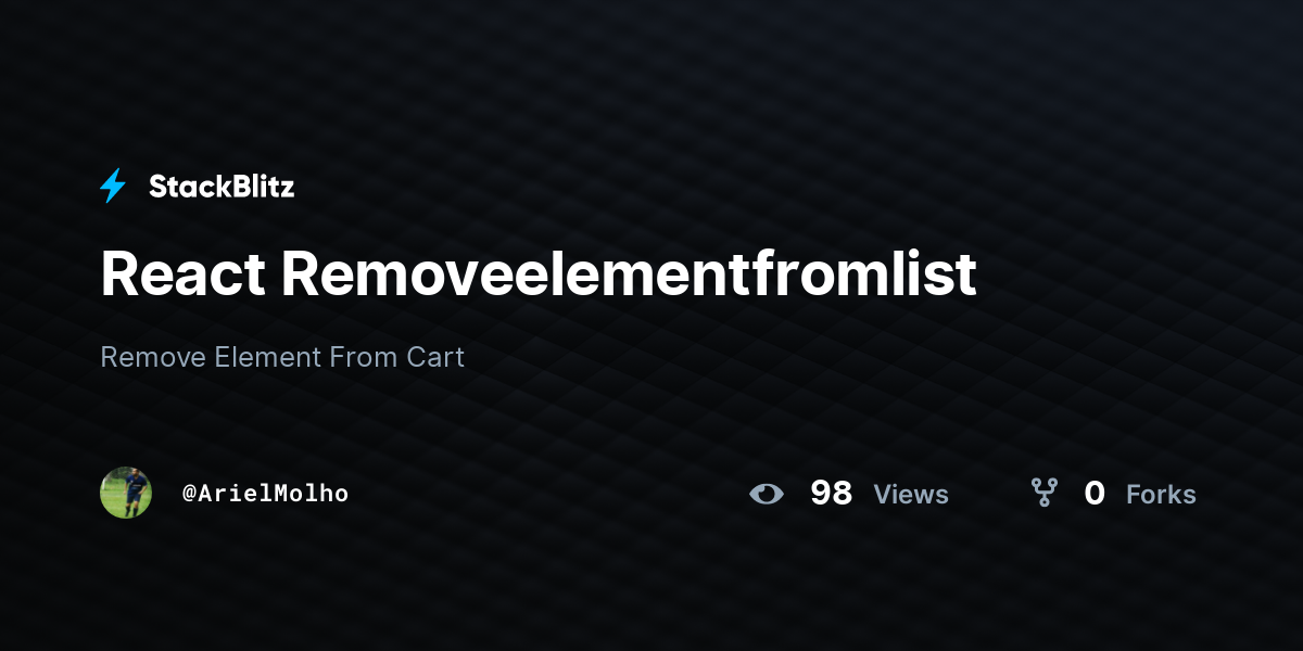 react-removeelementfromlist-stackblitz
