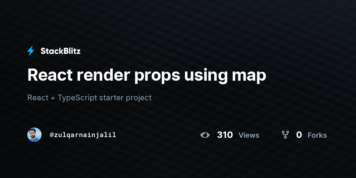 React render props using map - StackBlitz