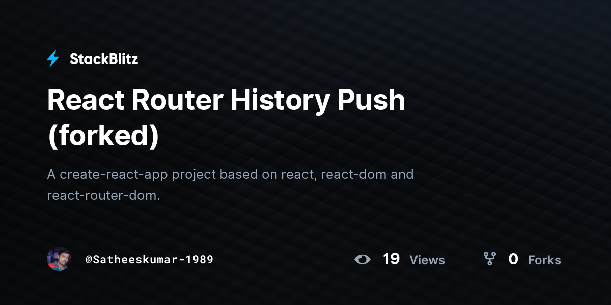 React Router Push History