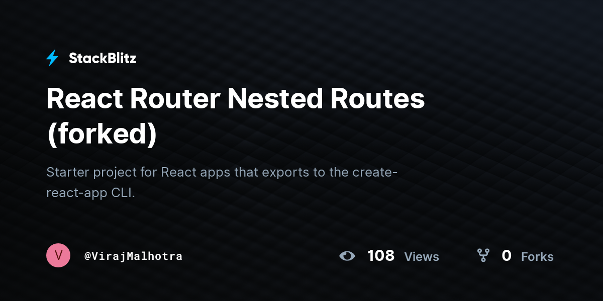 react-router-nested-routes-forked-stackblitz