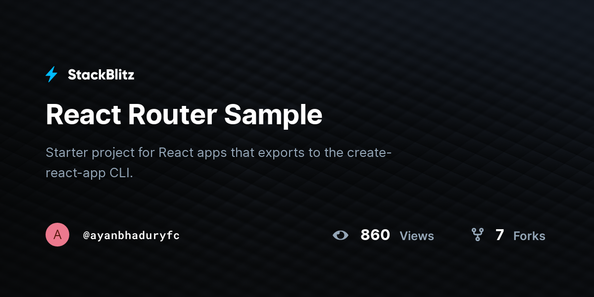 react-router-sample-stackblitz