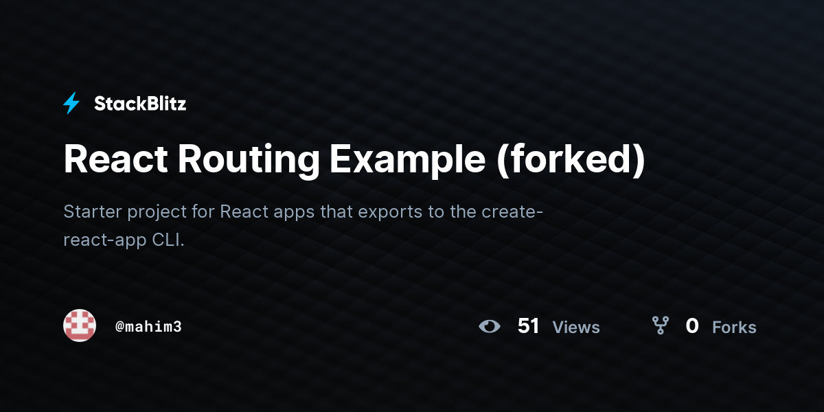 react-routing-example-forked-stackblitz