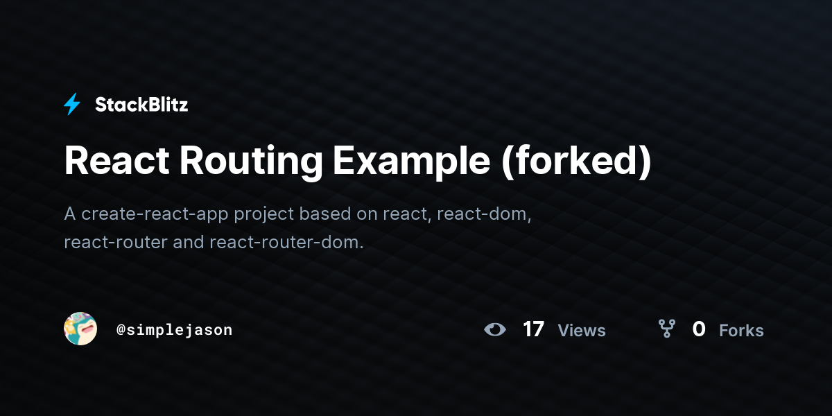 react-routing-example-forked-stackblitz