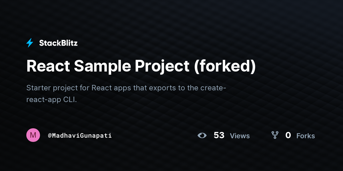 react-sample-project-forked-stackblitz