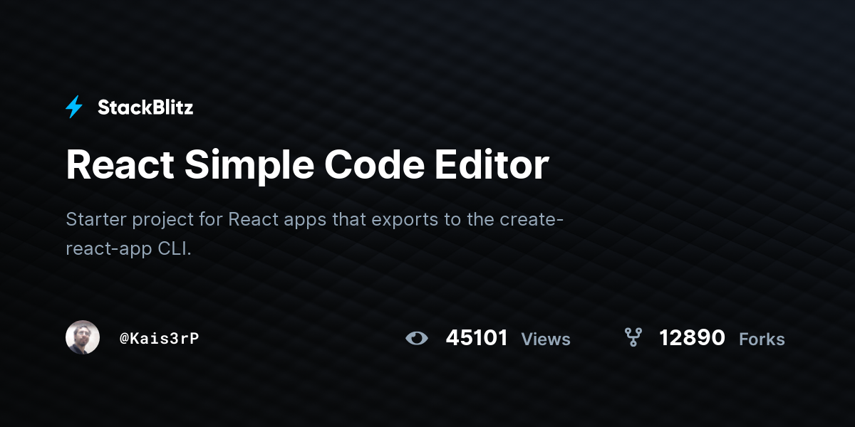 react-simple-code-editor-stackblitz