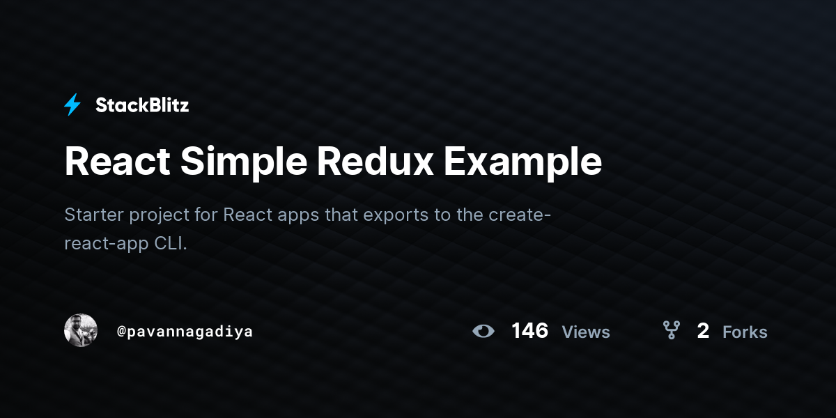 react-simple-redux-example-stackblitz