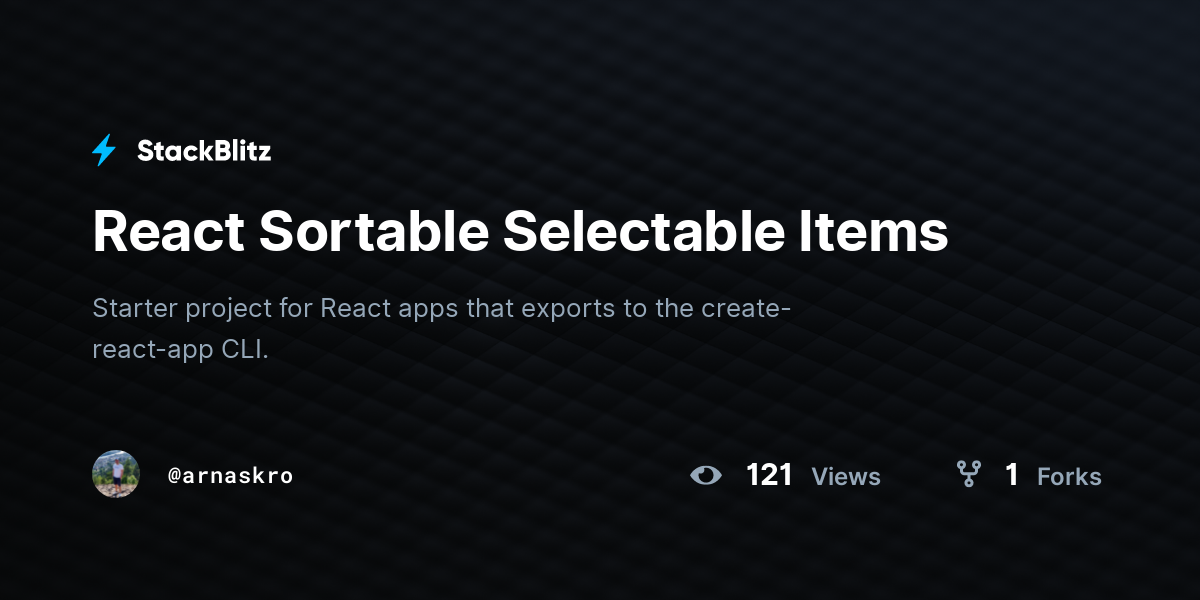 React List Of Selectable Items