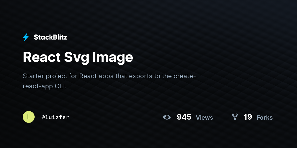 React Svg Image - StackBlitz