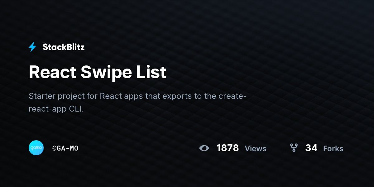 React Swipe List