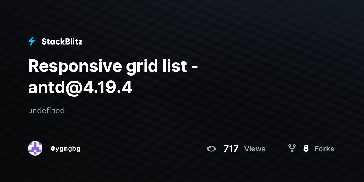 Responsive grid list - antd@4.19.4 - StackBlitz