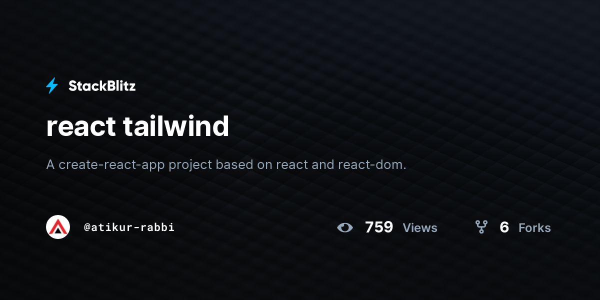 react tailwind - StackBlitz