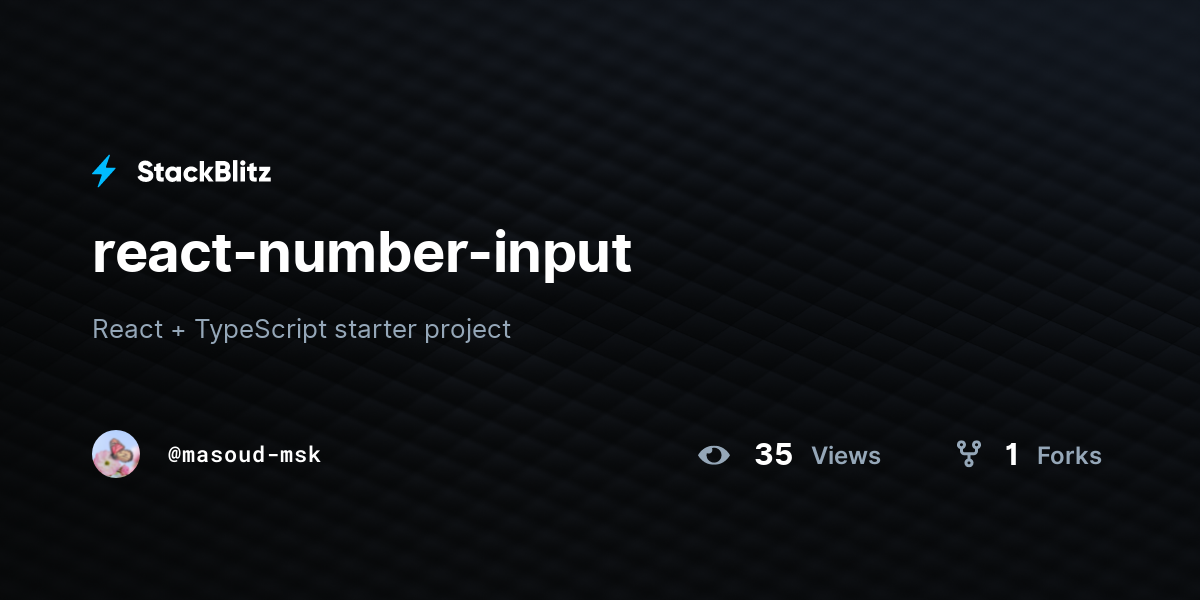 react-number-input-stackblitz