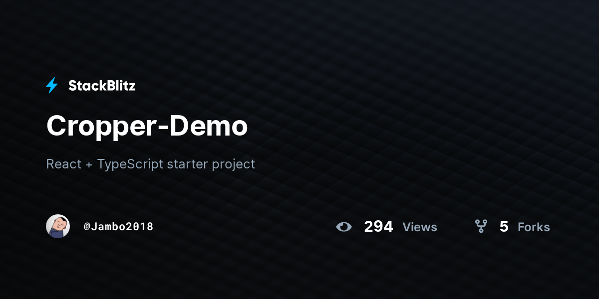 Cropper-Demo - StackBlitz