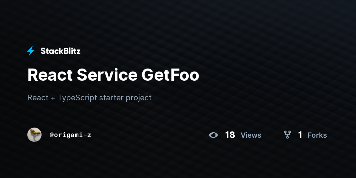 react-service-getfoo-stackblitz