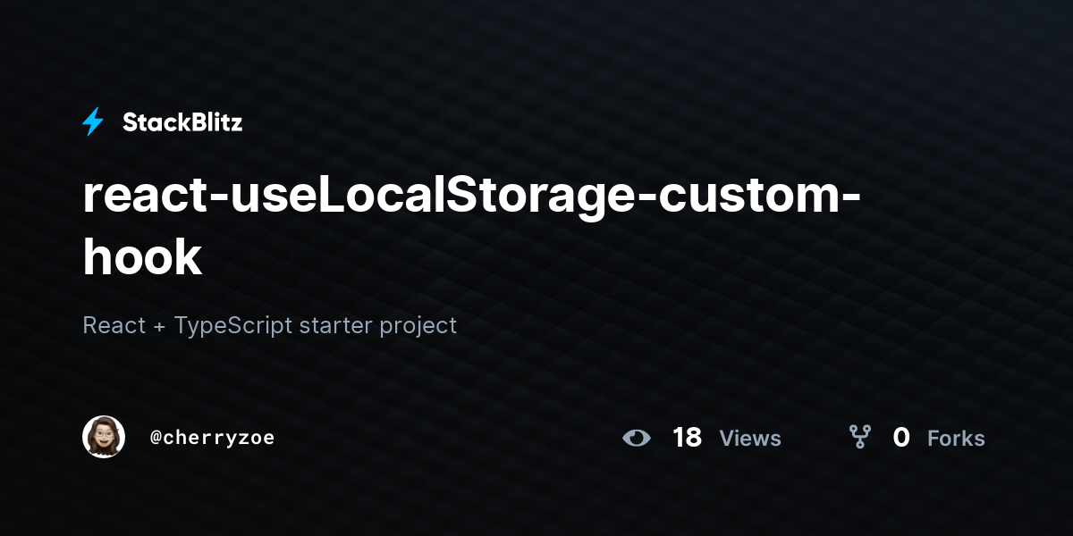 react-uselocalstorage-custom-hook-stackblitz