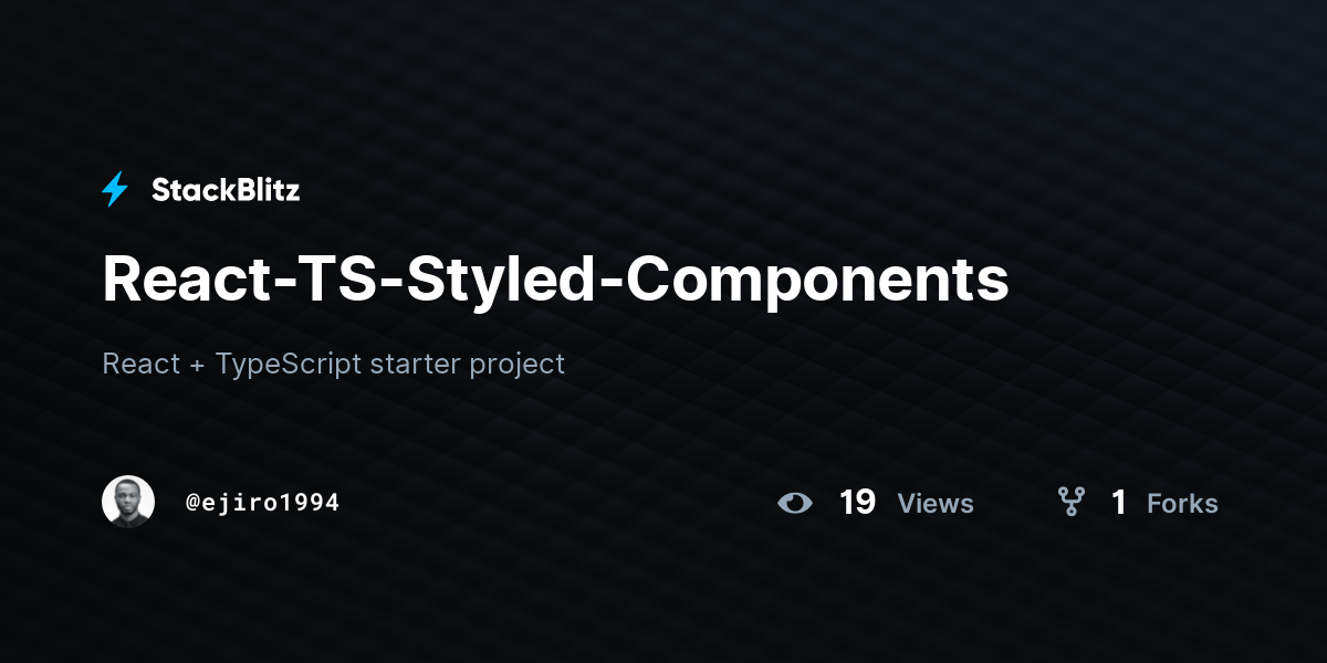 React-TS-Styled-Components - StackBlitz