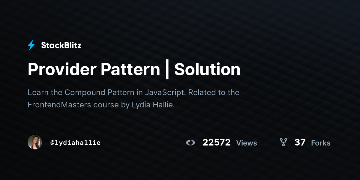 provider-pattern-solution-stackblitz