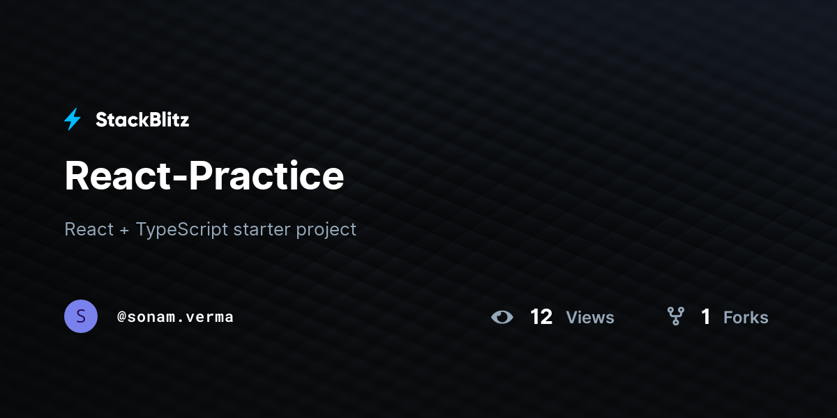 React-Practice - StackBlitz