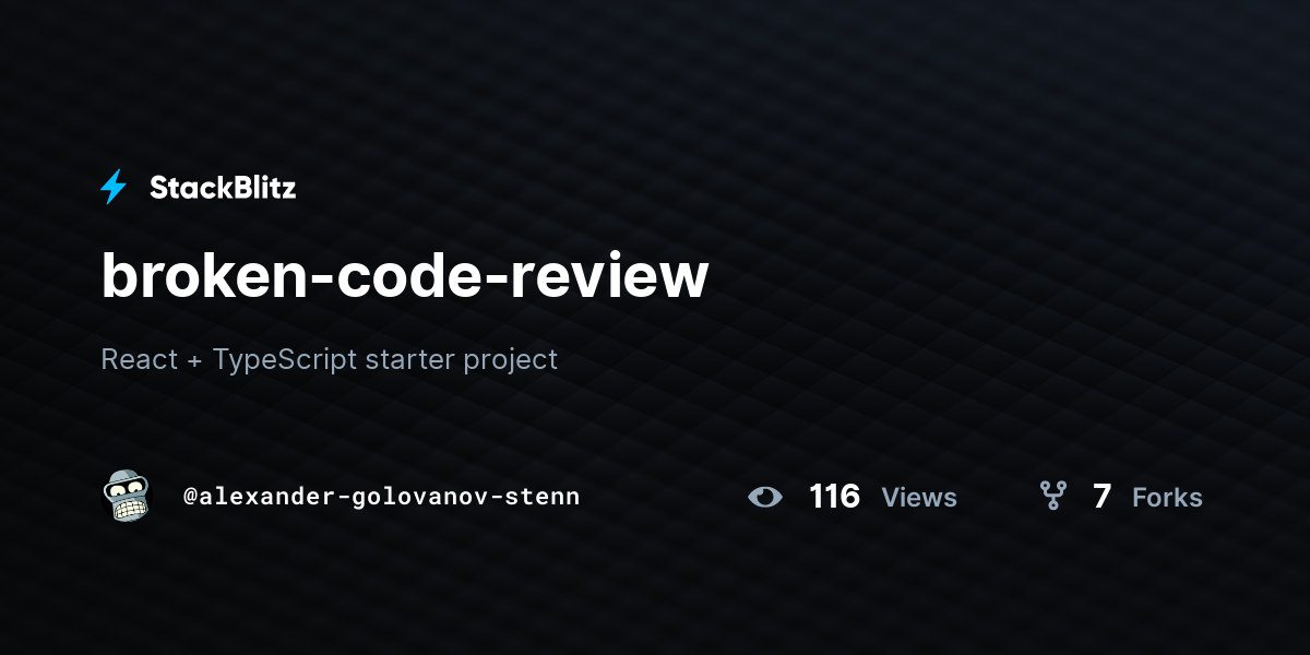broken-code-review - StackBlitz