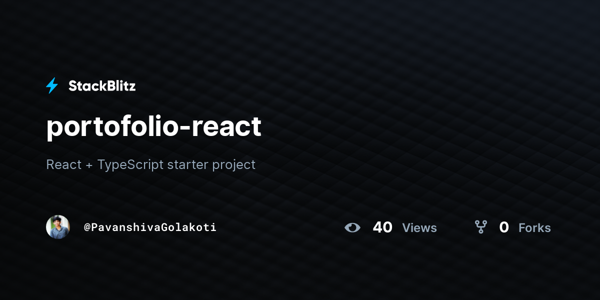 portofolio-react - StackBlitz