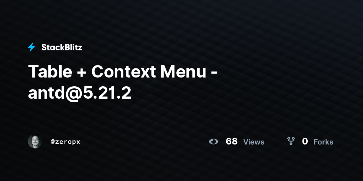 Table + Context Menu - antd@5.21.2 - StackBlitz