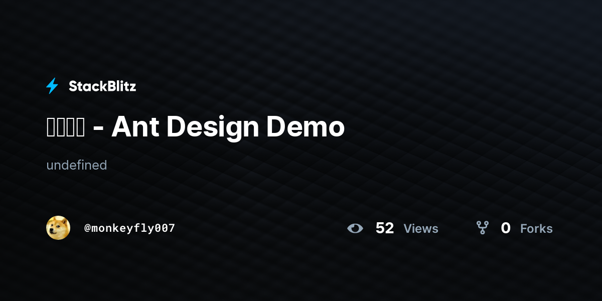 带搜索框 - Ant Design Demo - StackBlitz