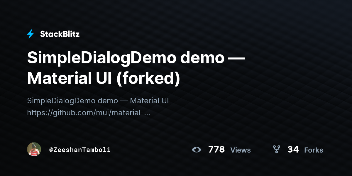 SimpleDialogDemo demo — Material UI (forked) - StackBlitz