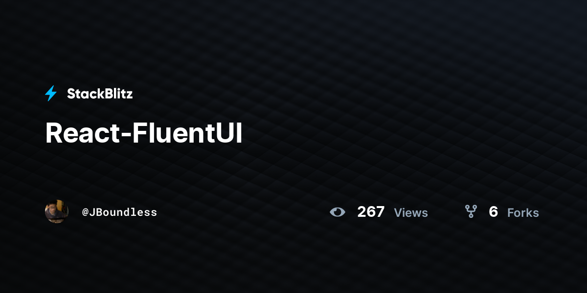 React-FluentUI - StackBlitz