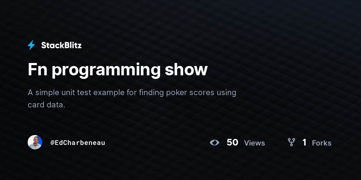 Fn programming show - StackBlitz