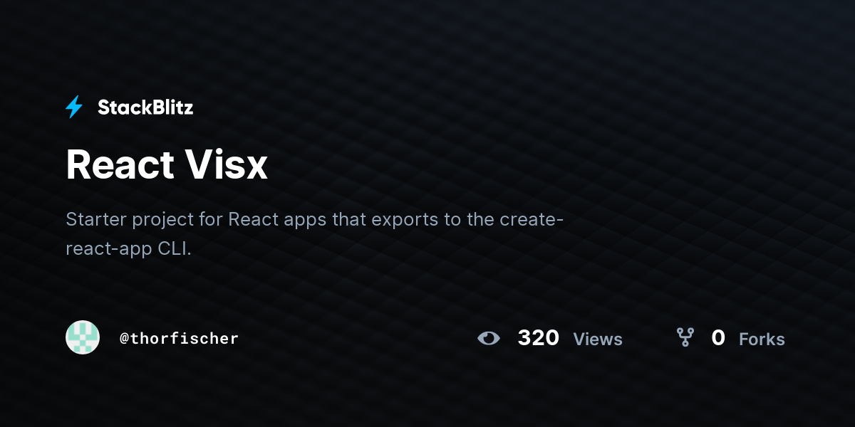 React Visx - StackBlitz