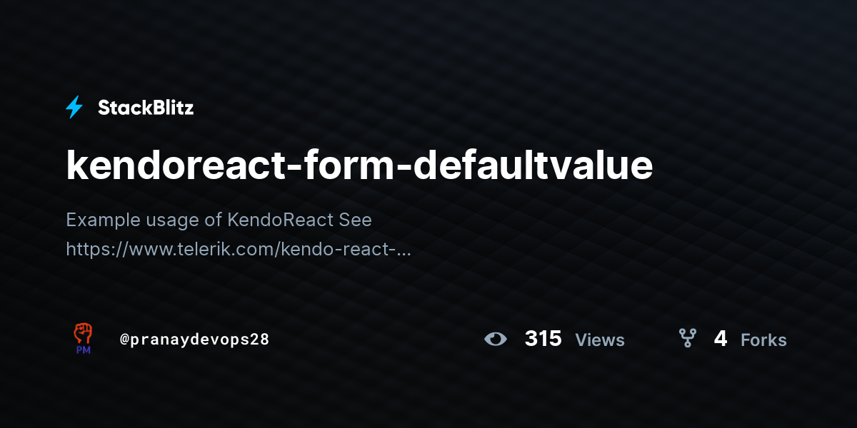 kendoreact-form-defaultvalue-stackblitz