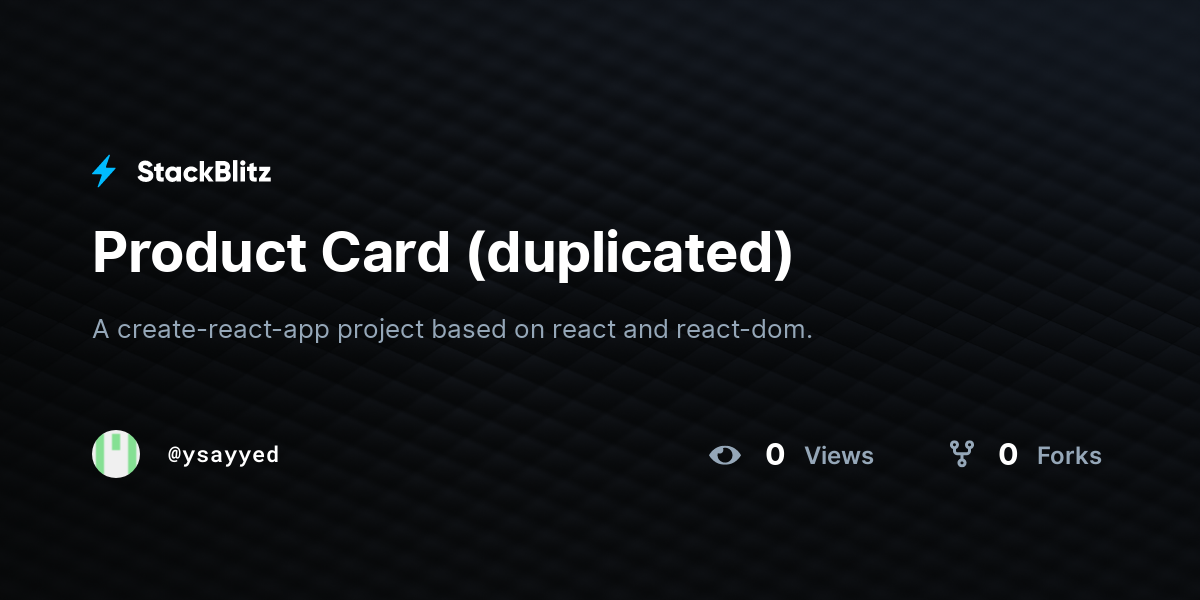 Product Card (duplicated) - StackBlitz