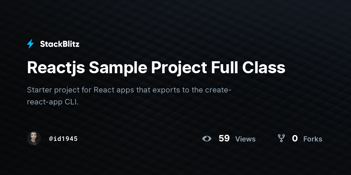 reactjs-sample-project-full-class-stackblitz