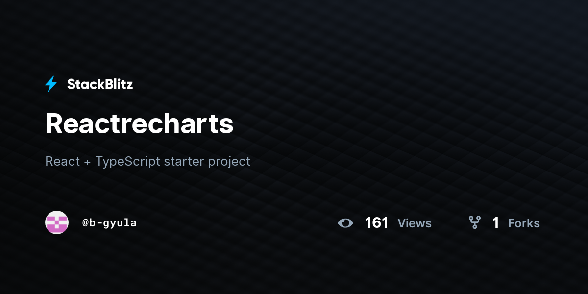 Reactrecharts - StackBlitz
