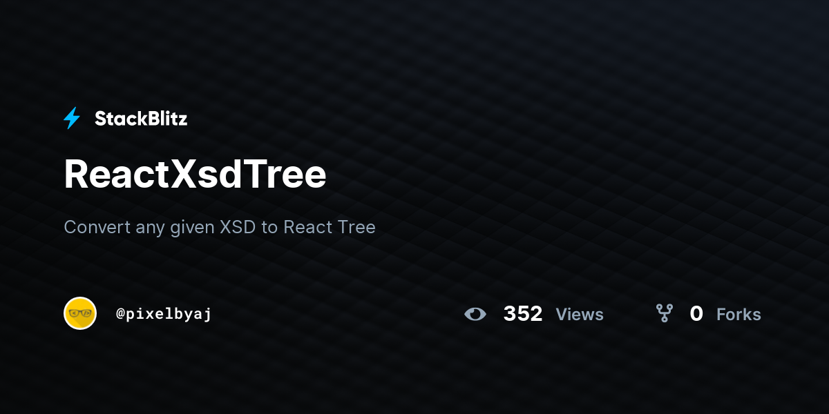 ReactXsdTree - StackBlitz