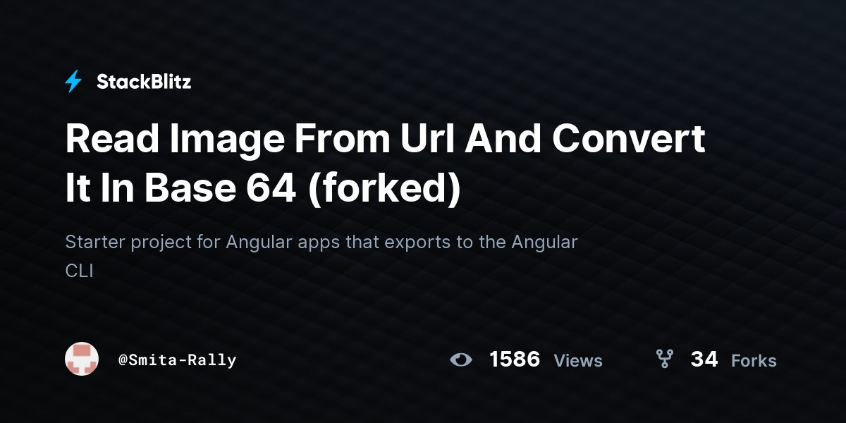 Read Image From Url And Convert It In Base 64 (forked) - StackBlitz