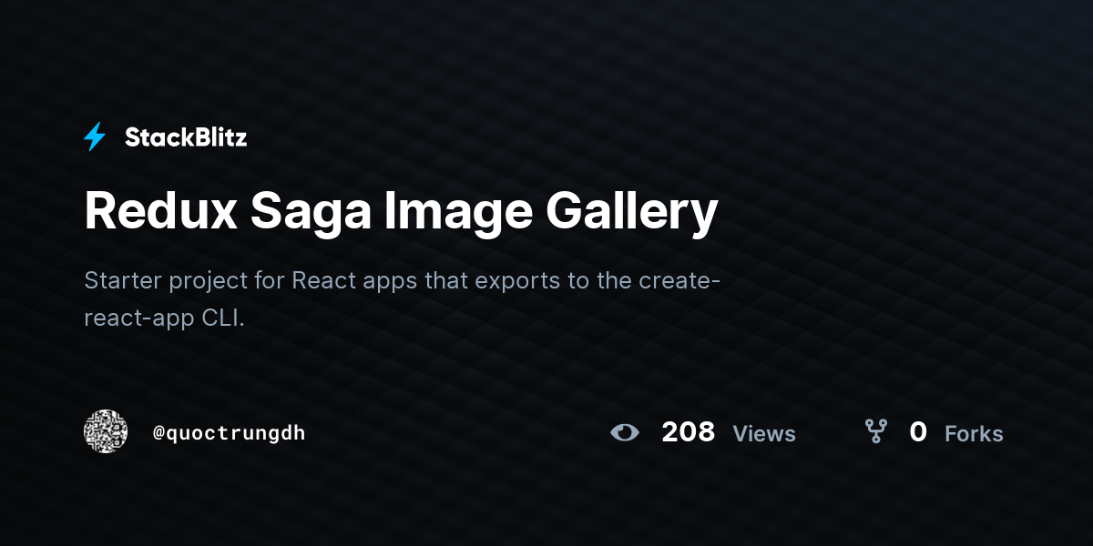 Redux Saga Image Gallery - StackBlitz