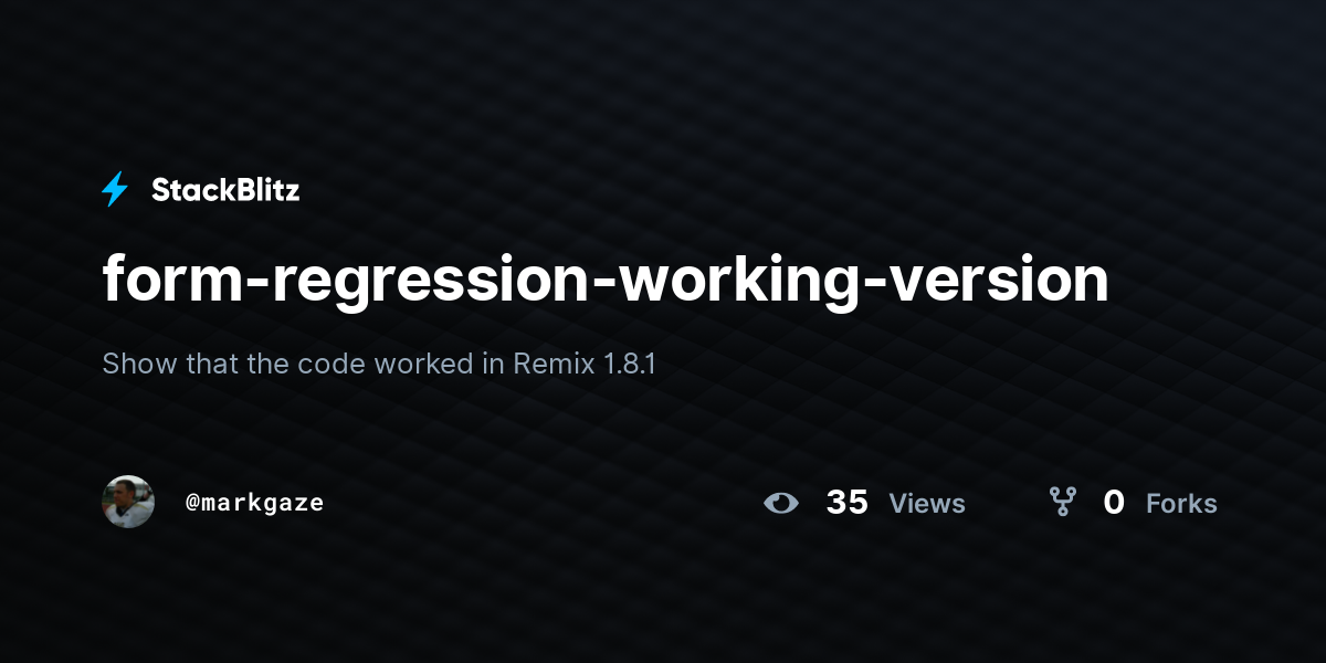 form-regression-working-version - StackBlitz