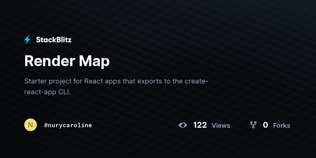 Render Map - StackBlitz