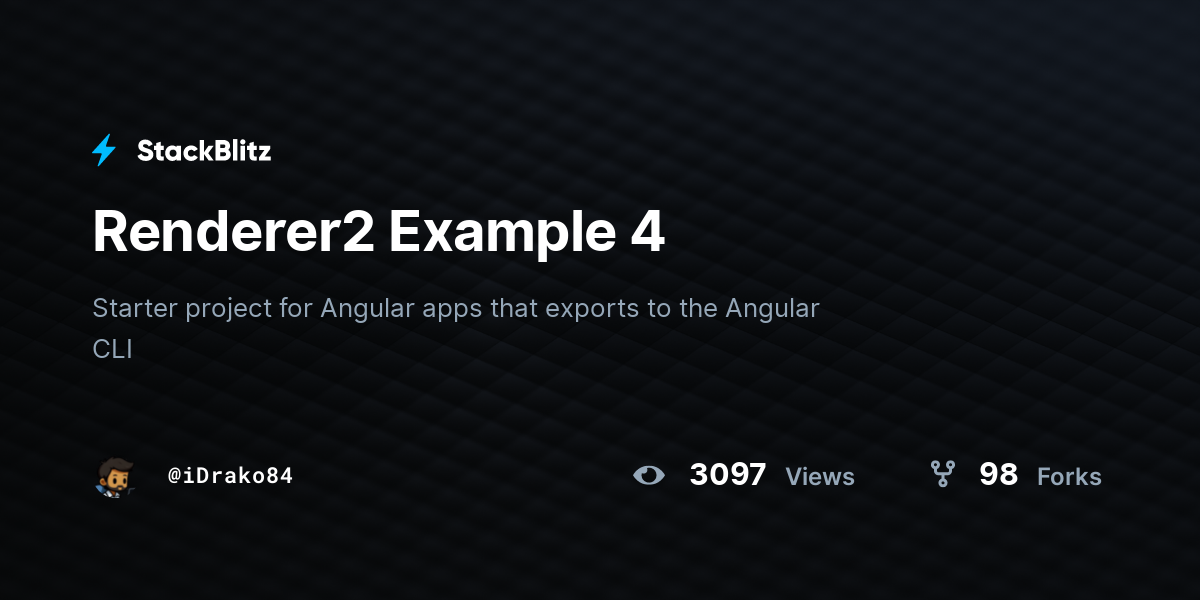 Renderer2 Example 4 - StackBlitz